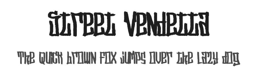 Street Vendetta by B85 — Script Handwritten Font