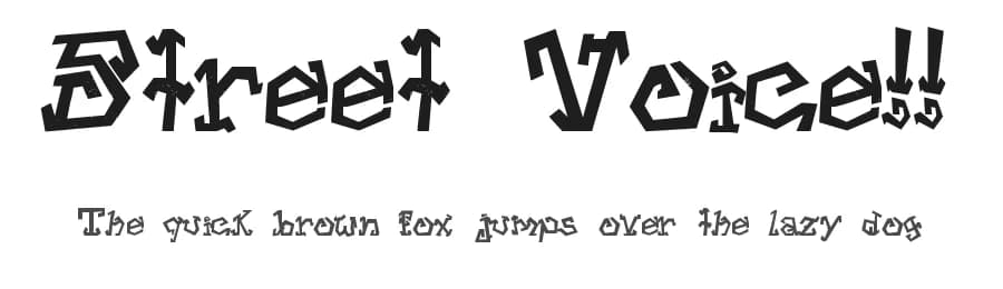 Street Voice!! by Mauricio Malacay — Script Handwritten Font