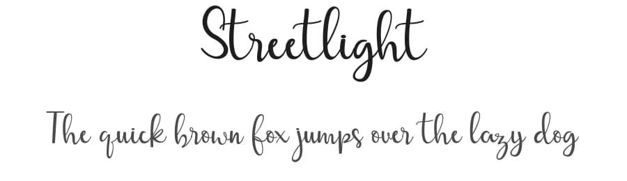 Streetlight by Mr Letters — Script Handwritten Font