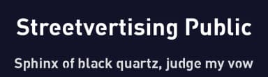 Streetvertising Public by Cleanvertising.com — Sans Serif Font — thumbnail 2
