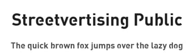 Streetvertising Public by Cleanvertising.com — Sans Serif Font — thumbnail 1