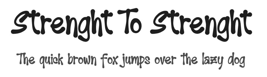 Strenght To Strenght by Ronny Studio — Script Handwritten Font