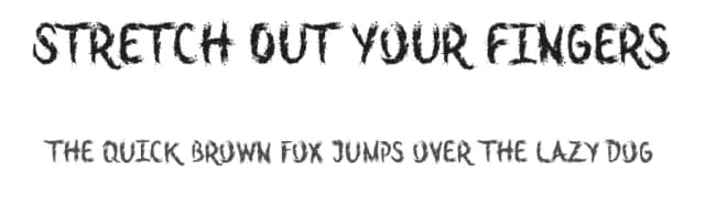 Stretch Out Your Fingers by Poemhaiku — Script Handwritten Font