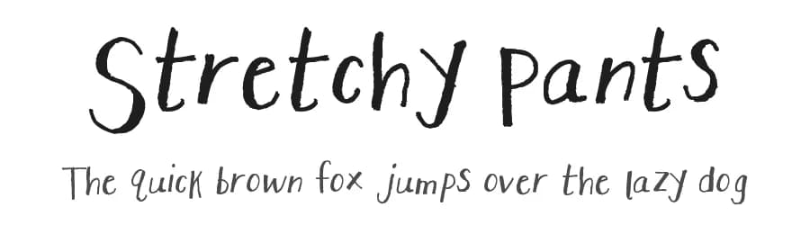 Stretchy Pants by FontPanda — Script Handwritten Font