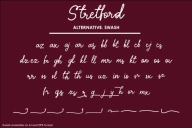 Stretford Font by 78soeef Design — Script Handwritten Font — thumbnail 3