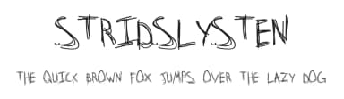 Stridslysten by Lis Bokt — Script Handwritten Font — thumbnail 1