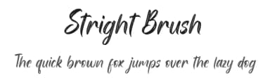 Stright Brush by MJB Letters — Script Handwritten Font — thumbnail 1