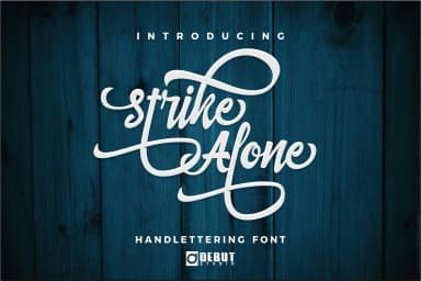 Strike Alone Font by Debut Studio — Script Handwritten Font — thumbnail 1