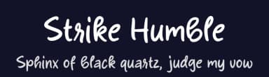 Strike Humble by Origin Type — Script Handwritten Font — thumbnail 2