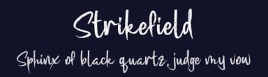 Strikefield by zamjump — Script Handwritten Font — thumbnail 2