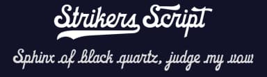Strikers Script by Måns Grebäck — Script Handwritten Font — thumbnail 2