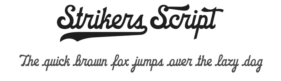 Strikers Script by Måns Grebäck — Script Handwritten Font