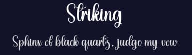 Striking by Andi Moz — Script Handwritten Font — thumbnail 2