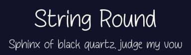 String Round by MJType — Script Handwritten Font — thumbnail 2