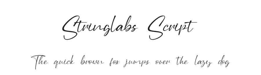 Stringlabs Script by StringLabs Creative Studio — Script Handwritten Font