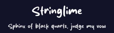 Stringlime by Origin Type — Script Handwritten Font — thumbnail 2