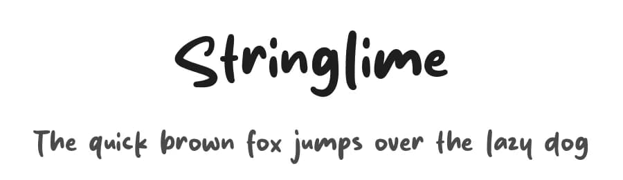 Stringlime by Origin Type — Script Handwritten Font