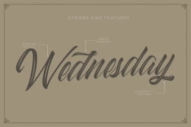 Striped King Font by CreatypeStudio — Script Handwritten Font — thumbnail 9