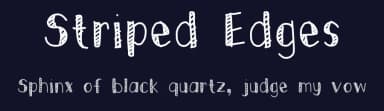 Striped Edges by Eka Becoñado — Script Handwritten Font — thumbnail 2