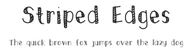 Striped Edges by Eka Becoñado — Script Handwritten Font — thumbnail 1
