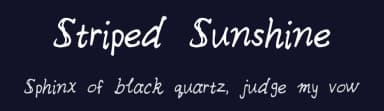 Striped Sunshine by Kelsey Ann G — Script Handwritten Font — thumbnail 2