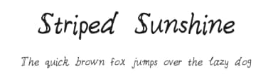 Striped Sunshine by Kelsey Ann G — Script Handwritten Font — thumbnail 1