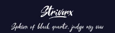 Striverx by Khurasan — Script Handwritten Font — thumbnail 2