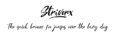 Striverx by Khurasan — Script Handwritten Font — thumbnail 1