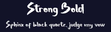 Strong Bold by madeDeduk — Script Handwritten Font — thumbnail 2
