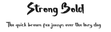 Strong Bold by madeDeduk — Script Handwritten Font — thumbnail 1
