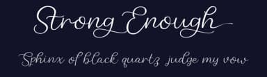 Strong Enough by epiclinez — Script Handwritten Font — thumbnail 2