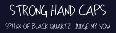 Strong Hand Caps by Anchor Fonts — Script Handwritten Font — thumbnail 2