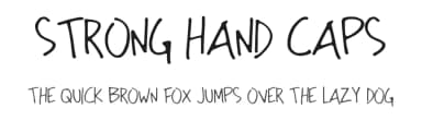 Strong Hand Caps by Anchor Fonts — Script Handwritten Font — thumbnail 1