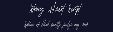 Strong Heart Script by Saridezra — Script Handwritten Font — thumbnail 2