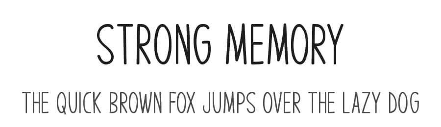 Strong Memory by Md Shohail Bhuian — Script Handwritten Font
