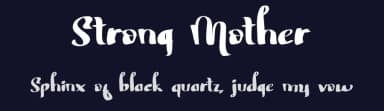 Strong Mother by Nuryanto Dwi — Script Handwritten Font — thumbnail 2