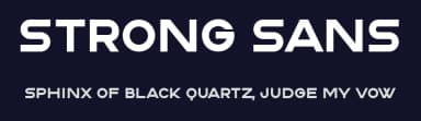 Strong Sans by Vladimir Nikolic — Sans Serif Font — thumbnail 2