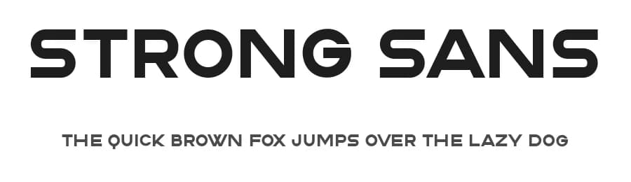 Strong Sans by Vladimir Nikolic — Sans Serif Font
