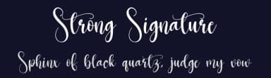 Strong Signature by Scratchones — Script Handwritten Font — thumbnail 2