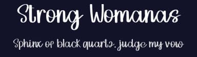 Strong Womanas by Inermedia Studio — Script Handwritten Font — thumbnail 2