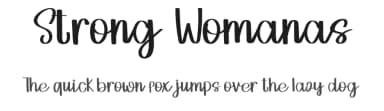 Strong Womanas by Inermedia Studio — Script Handwritten Font — thumbnail 1