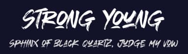 Strong Young by Khurasan — Script Handwritten Font — thumbnail 2
