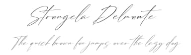 Strongela Delmonte by Perspectype Studio - Letterena.com — Script Handwritten Font — thumbnail 1