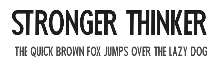 Stronger Thinker by Fikryal studio — Sans Serif Font