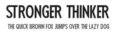 Stronger Thinker by Fikryal studio — Sans Serif Font — thumbnail 1