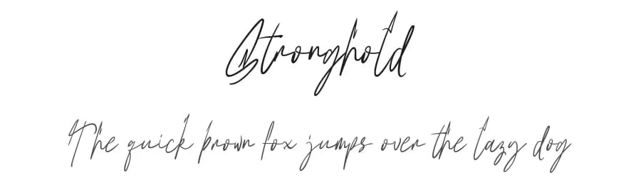 Stronghold by Aqeel_Art — Script Handwritten Font — preview 1