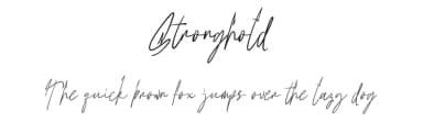 Stronghold by Aqeel_Art — Script Handwritten Font — thumbnail 1
