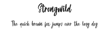 Strongwild by Typefar — Script Handwritten Font — thumbnail 1