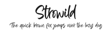 Strowild by Ditatype — Script Handwritten Font — thumbnail 1