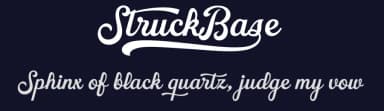 Struck Base by Måns Grebäck — Script Handwritten Font — thumbnail 2
